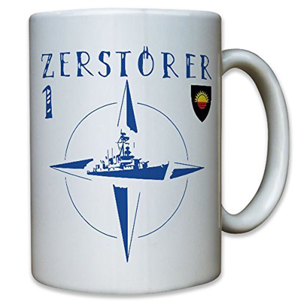 Zerstörer 1 Fletcher Klasse Marine Bundeswehr Bundesmarine Schiff  Tasse #12488