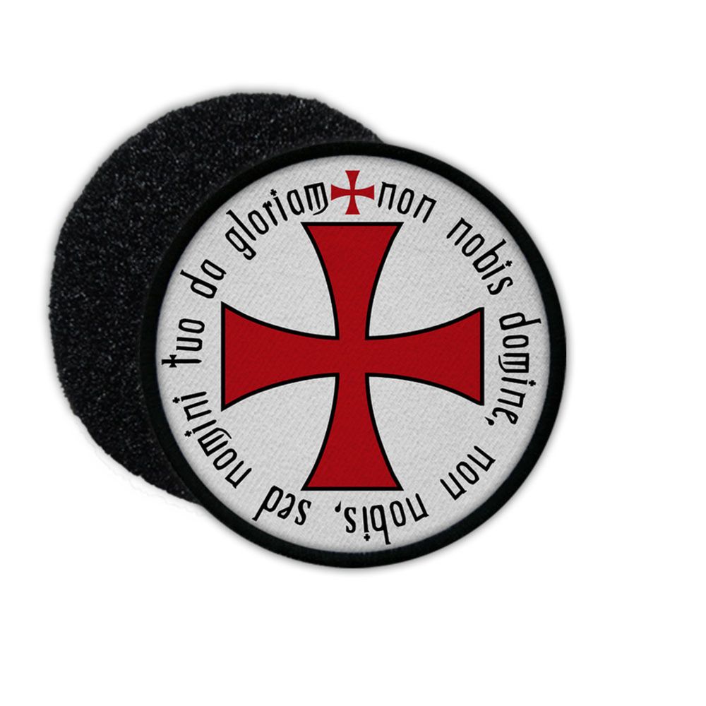 Patch Non nobis Domine non nobis sed nomini tuo da gloriam Motto 9cm # 34104