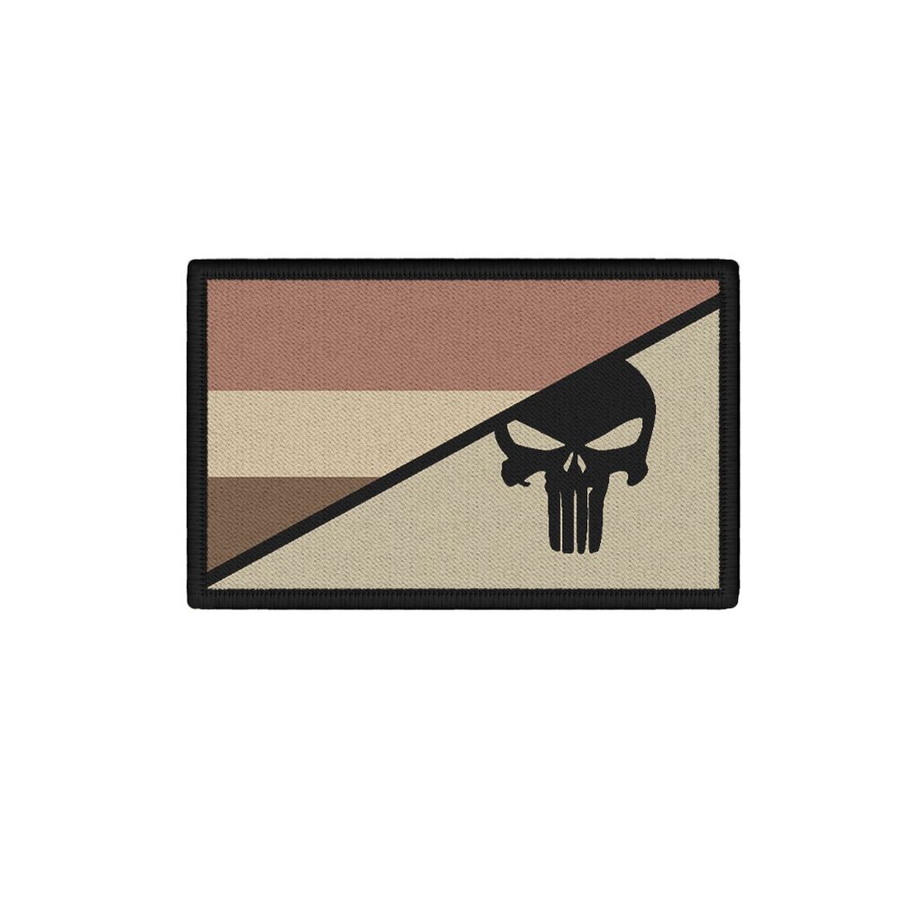 Niederlande Skull Flagge sand Tactical Infidel Soldier Desert Color Patch #27663