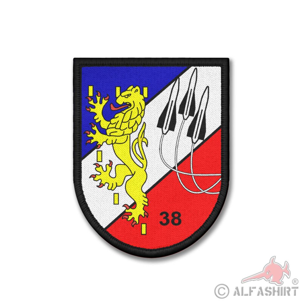 Patch Halbrund Flugabwehrraketengruppe 38 Nörvenich Krummenort 9x7cm #45327