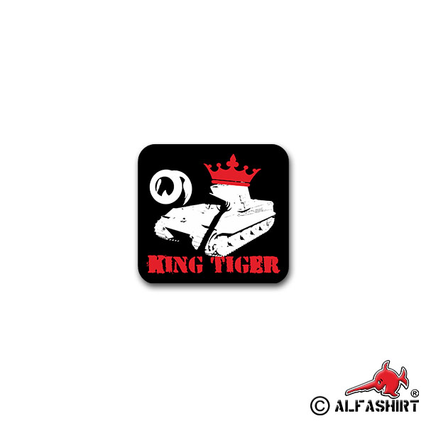Sticker King Tiger King Tiger Panzer Panzerkampfwagen 8x7cm A2693