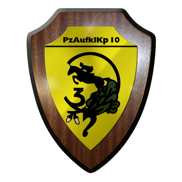 Wappenschild / Wandschild / Wappen - PzAufklKp 10 Panzer Heer Bw Emblem #10187 w