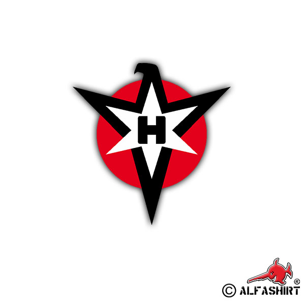Sticker Henschel Logo Airplane Military Coat of Arms Sticker 7x7cm A1868