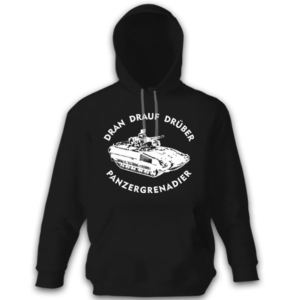 Panzergrenadier Schützenpanzer Panzer dran drauf drüber - Hoodie#9167