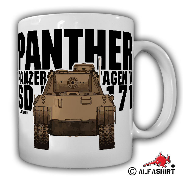 Panther Panzer SdKfz 171 Panzerkampfwagen V Deutschland Kampfpanzer Tasse #15932