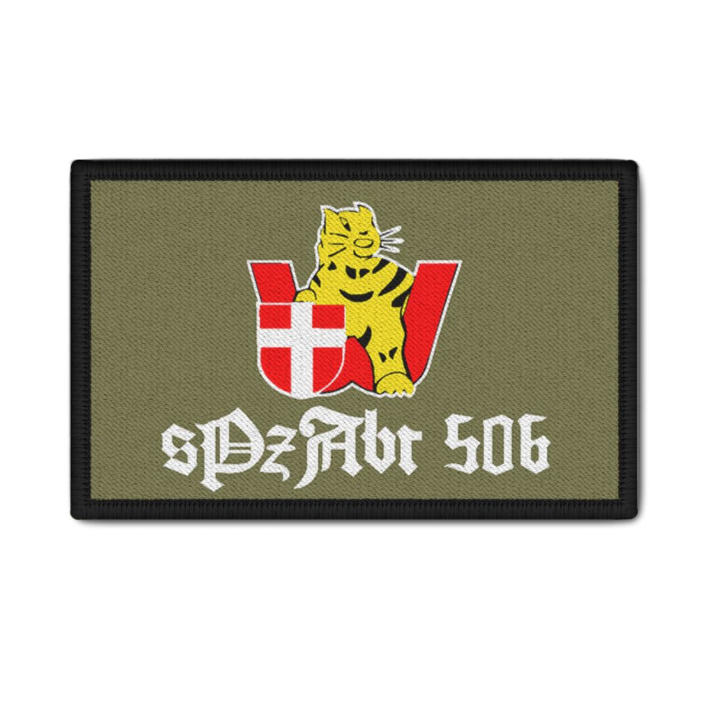 Patch sPzAbt 506 Heavy Panzer Division battle tank units 9.8x6cm # 35665