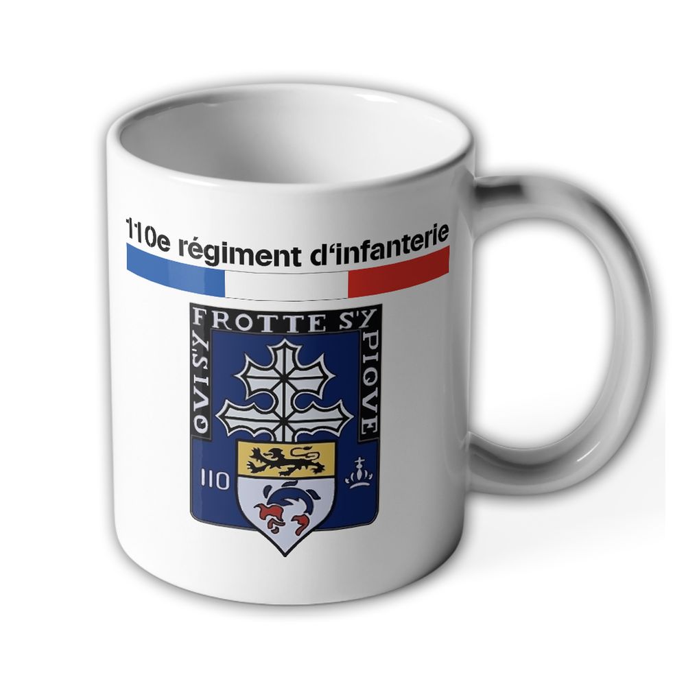 Tasse 110e régiment d'infanterie RI Régiment de Barrois l'armée de terre #24714
