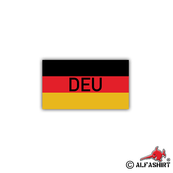 Sticker Germany Flag Flag Flag DEU ISAF 7x4cm A1705