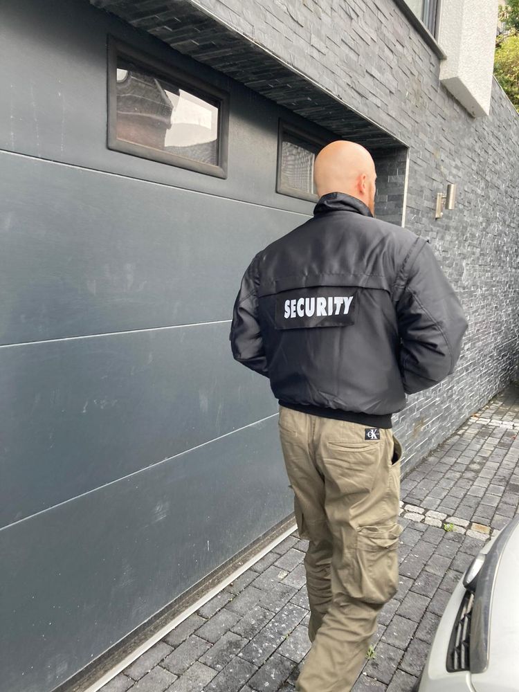 Security Jacke Sicherheitsdienst Türsteher Wachdienst Objektschutz Hundeführer Schnittfest #35722