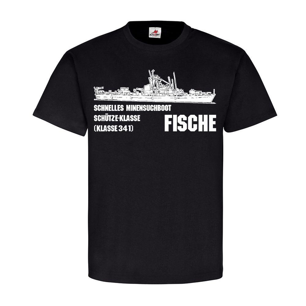 schnelles Minensuchboot Fisch M 1096  Schütze-KlasseT-Shirt#23825