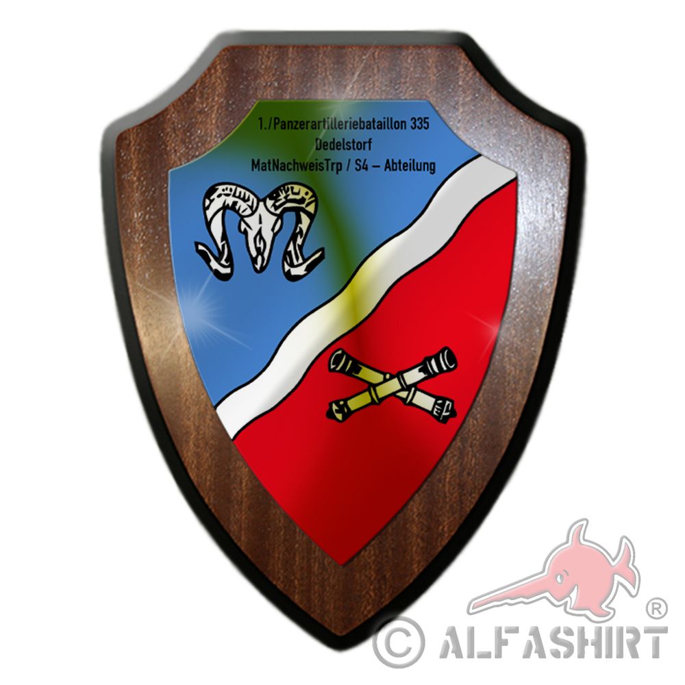 Heraldic shield 1 Panzerartilleriebataillon 335 PzArtBtl Bundeswehr # 37021