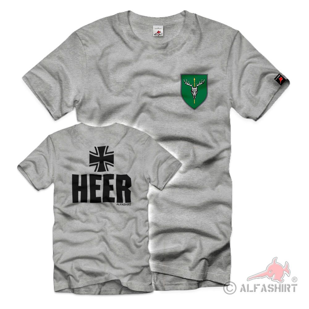 JgBtl 91 Bundeswehr Jäger-Bataillon HEER Wappen BW Hirsch Geweih  T-Shirt#39354