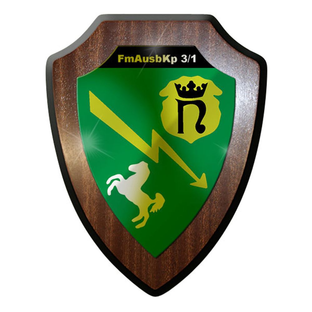 Heraldic shield / wall sign - FmAusbKp 3-1 Telecommunication # 12896