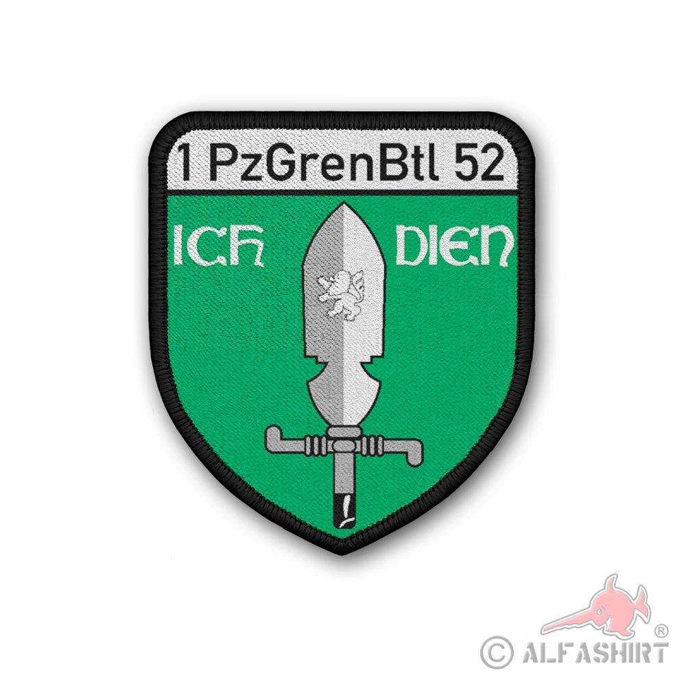 1 PzGrenBtl 52 Kompanie Stab Panzergrenadier ich Dien Aufnäher #39046