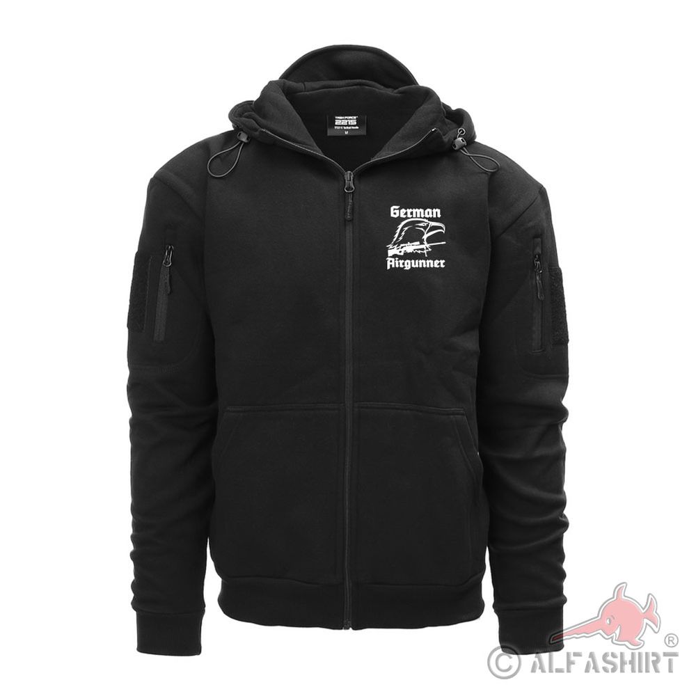 Tactical Hoodie Zipper German Airgunner Bundeswehr Scharfschütze Sniper #40988