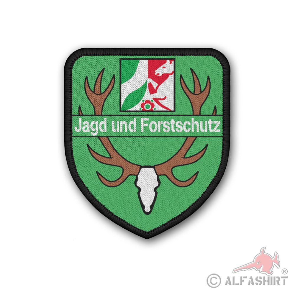 Patch Hunting and Forest Protection Forester Hunter Revier Coat of Arms Forest Antler Deer # 38217