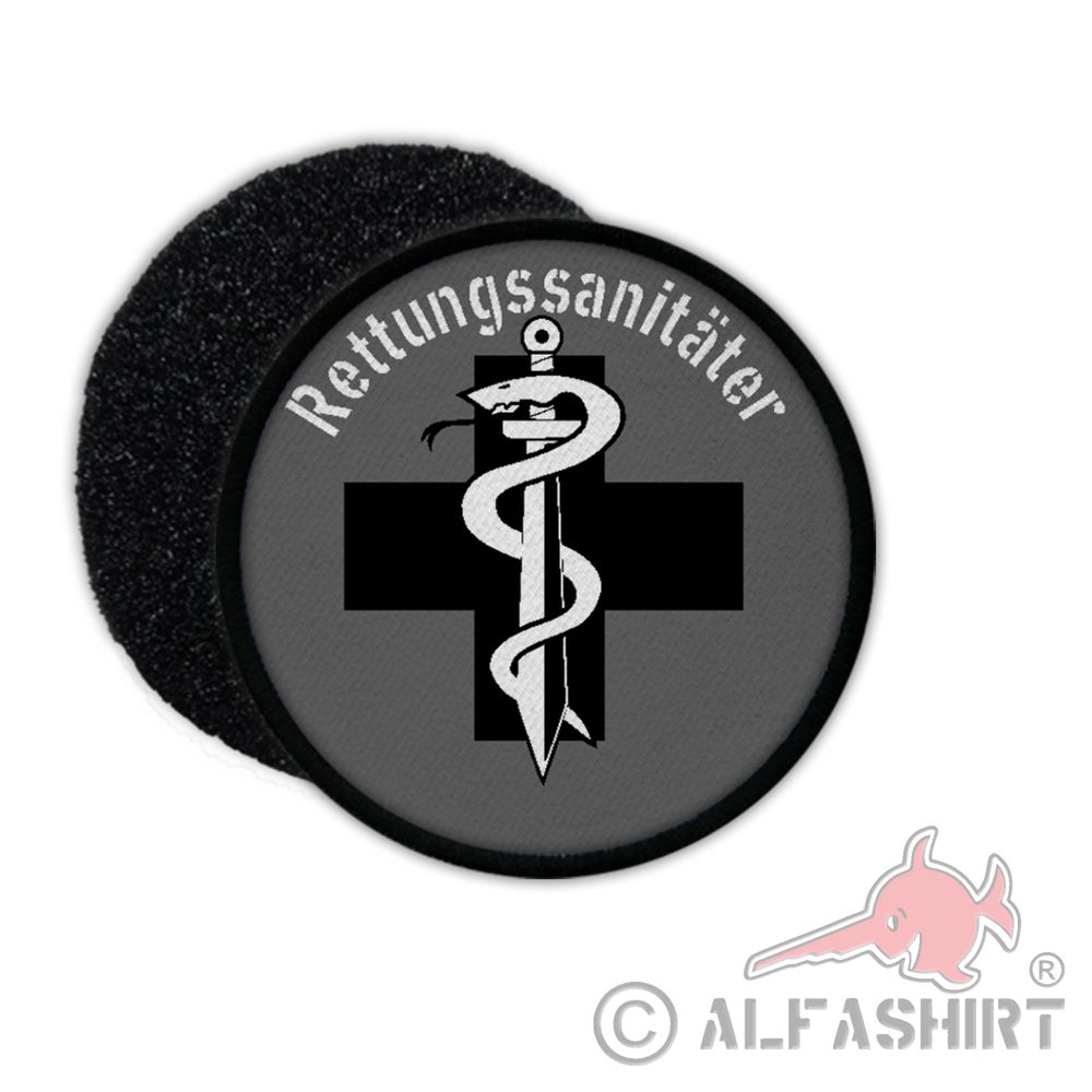 Patch Rettungssanitäter Sanitäter Polizei Bundeswehr Tarn Doktor Kreuz BW #31189
