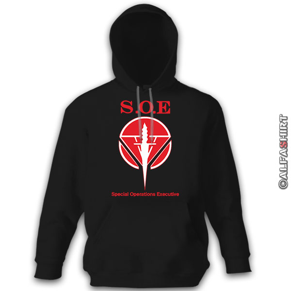 Kapu Special Operations Executive SOE-Wappen Sondereinsatztruppe Hoodie #11324