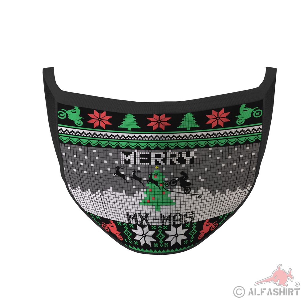 Mouth Mask Marry MX Mas Master Motocross Christmas Cross # 35671