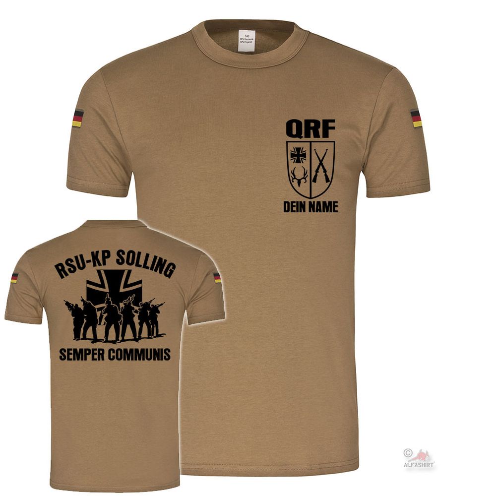 BW Tropen RSU-KP Solling mit Name Semper Communis BW QRF BW Tropenshirt #22302