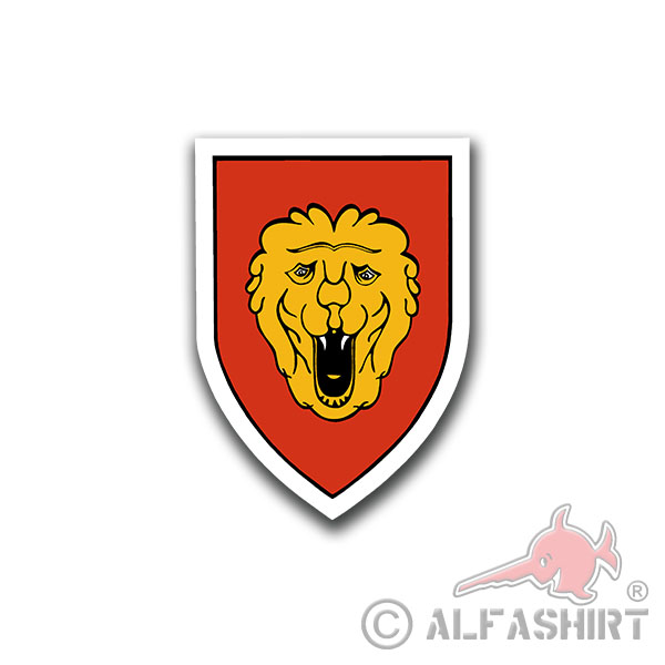 Belgische Armee Wappen Löwenkopf Armée belge Belgisch leger 12x7cm #A4429