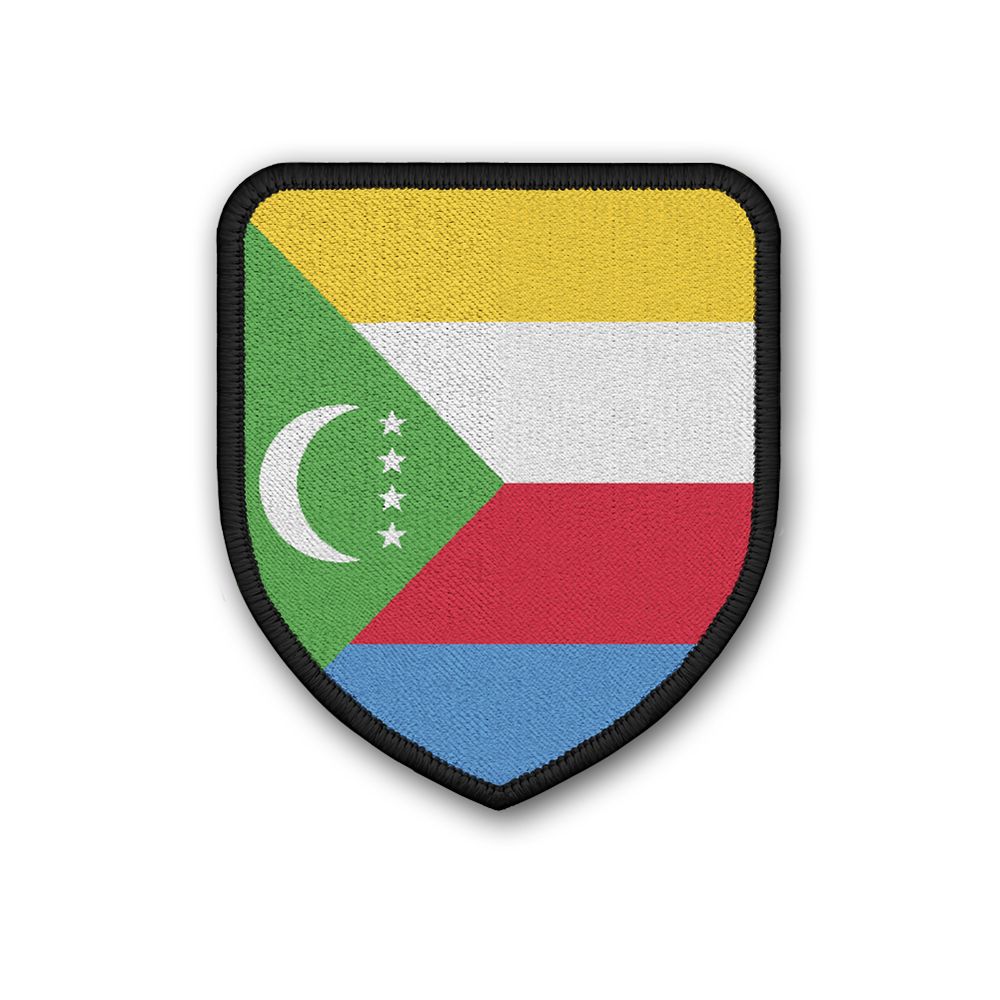Patch Country Patch Comoros Flag National Emblem Stars Moon Madagascar #21935