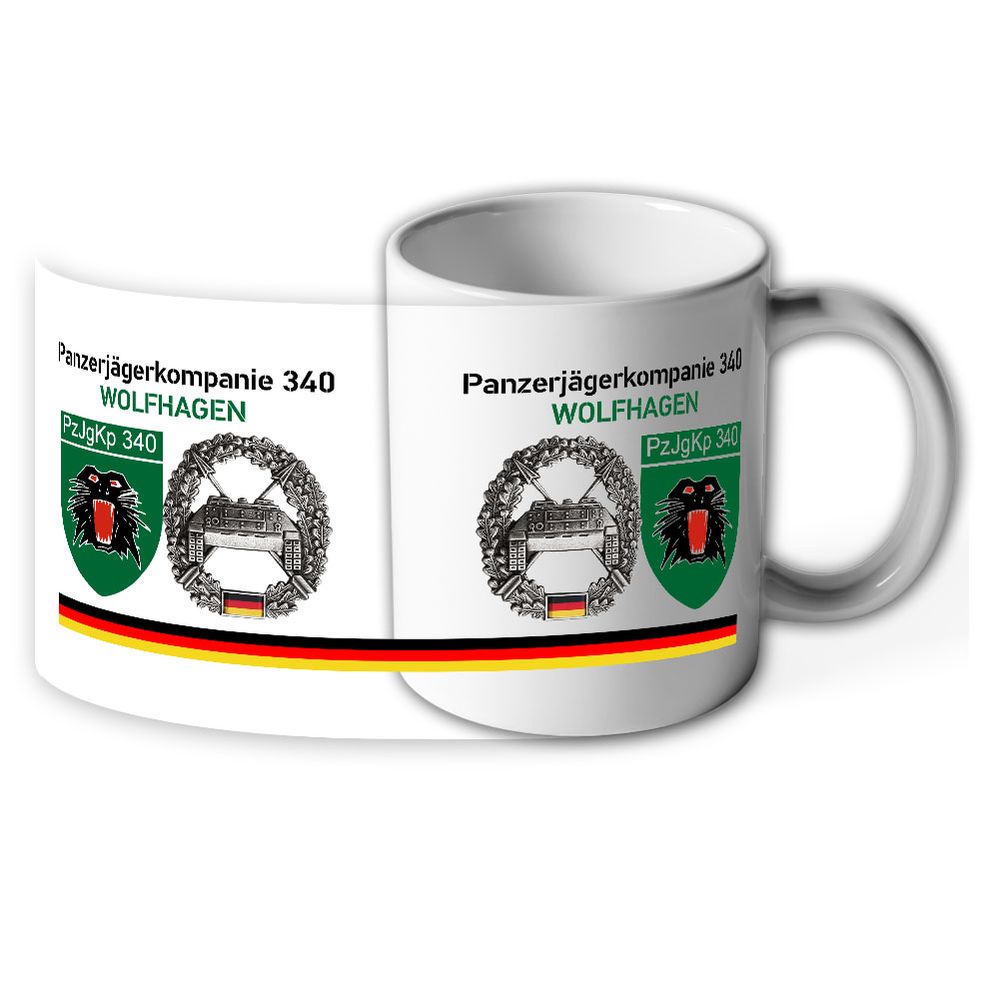 Mug PzJgKp 340 Panzerjägerkompanie WolfhagenPanzer-Jäger Pommern #42211