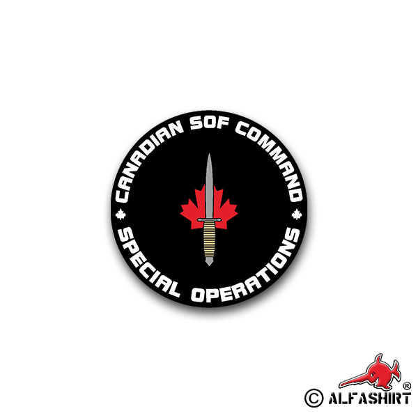 Sticker Cansofcom Canadian SOF Special Command Operation 7x7cm A1457