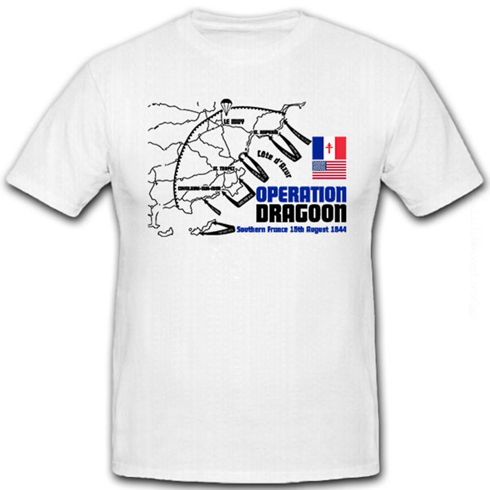 Operation Dragoon US Army Southern France France - T Shirt # 12222