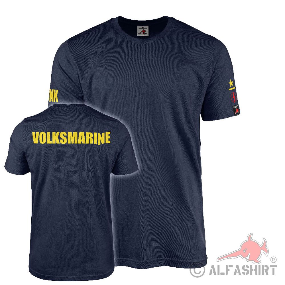 T-Shirt Volksmarine Obermatrose Funk Marine NVA DDR Badge #44847