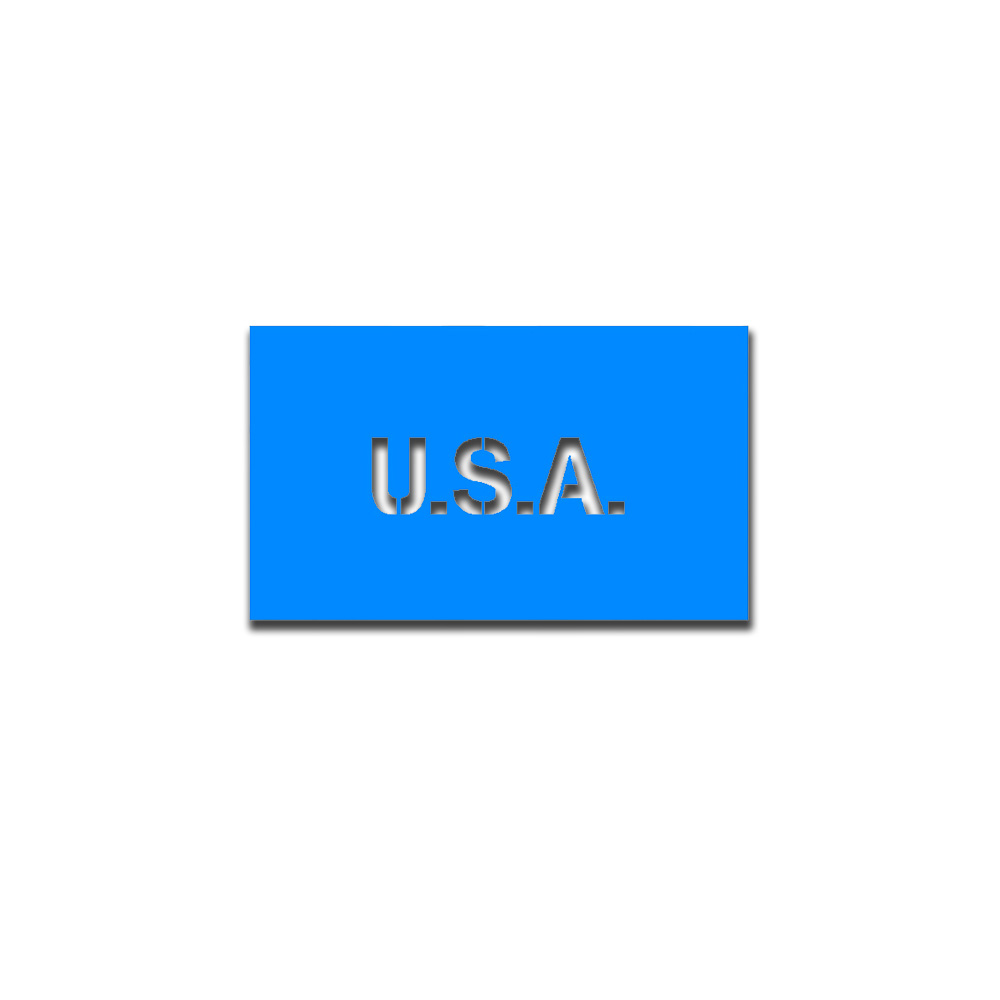 U.S.A. paint stencil sticker military vehicle 16cm wide A5289