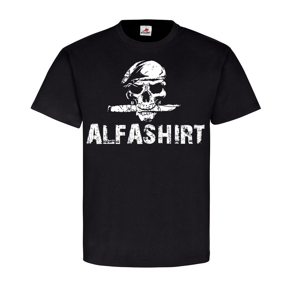 Combat ALFASHIRT Soldat Army Skull Barett Militär Elite Veteran Killer #22246