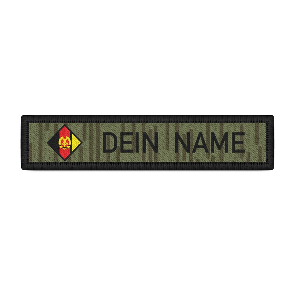 DDR NVA Namenschild Patch mit Namen Strichtarn Nationale Volksarmee #24348