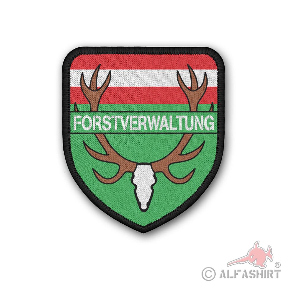 Patch Forstverwaltung Österreich Förster Jäger Revier Aufnäher Wappen #43362
