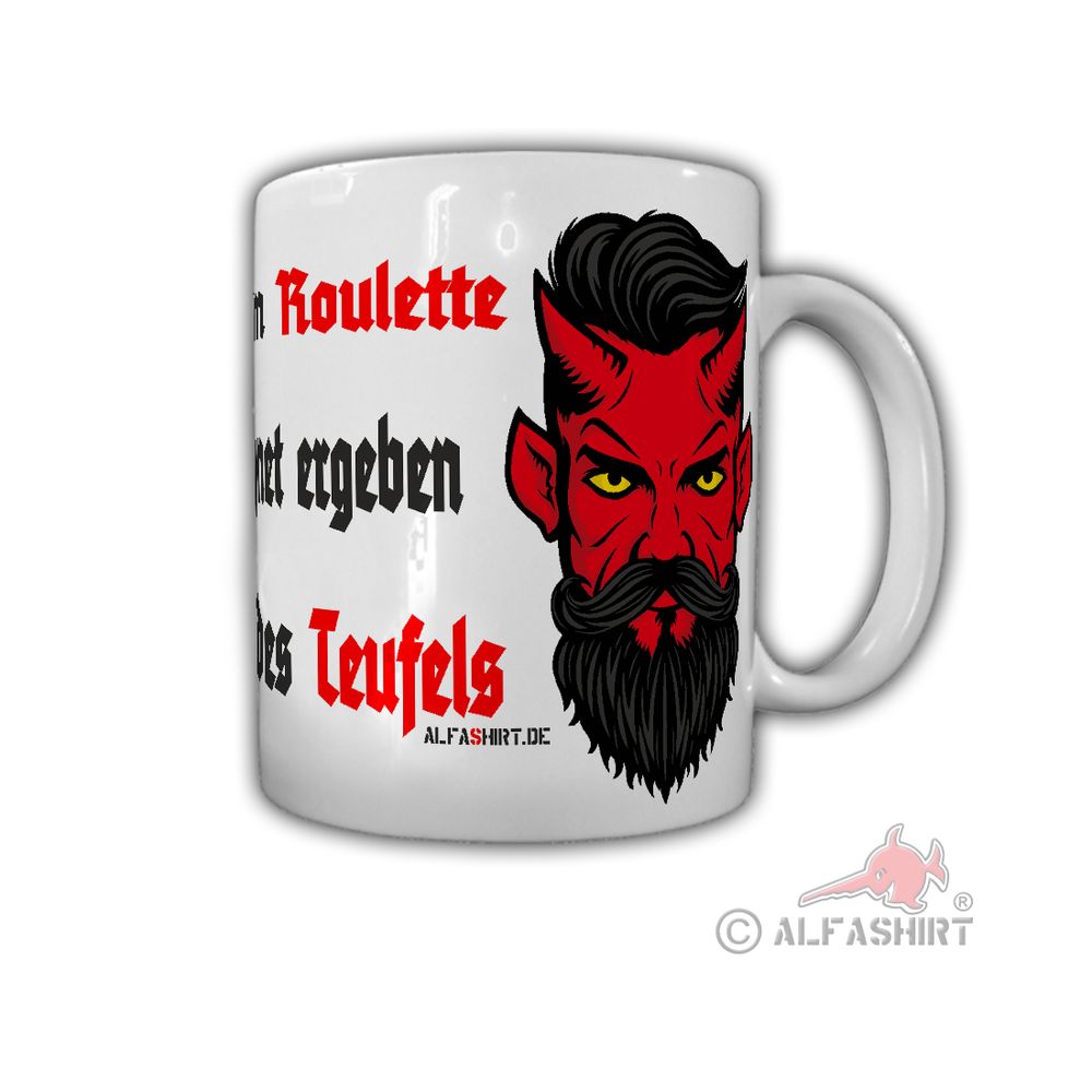 Tasse Roulette Devil Teufel 666 Gewinnspiel Glücksspiel Casinol #26707