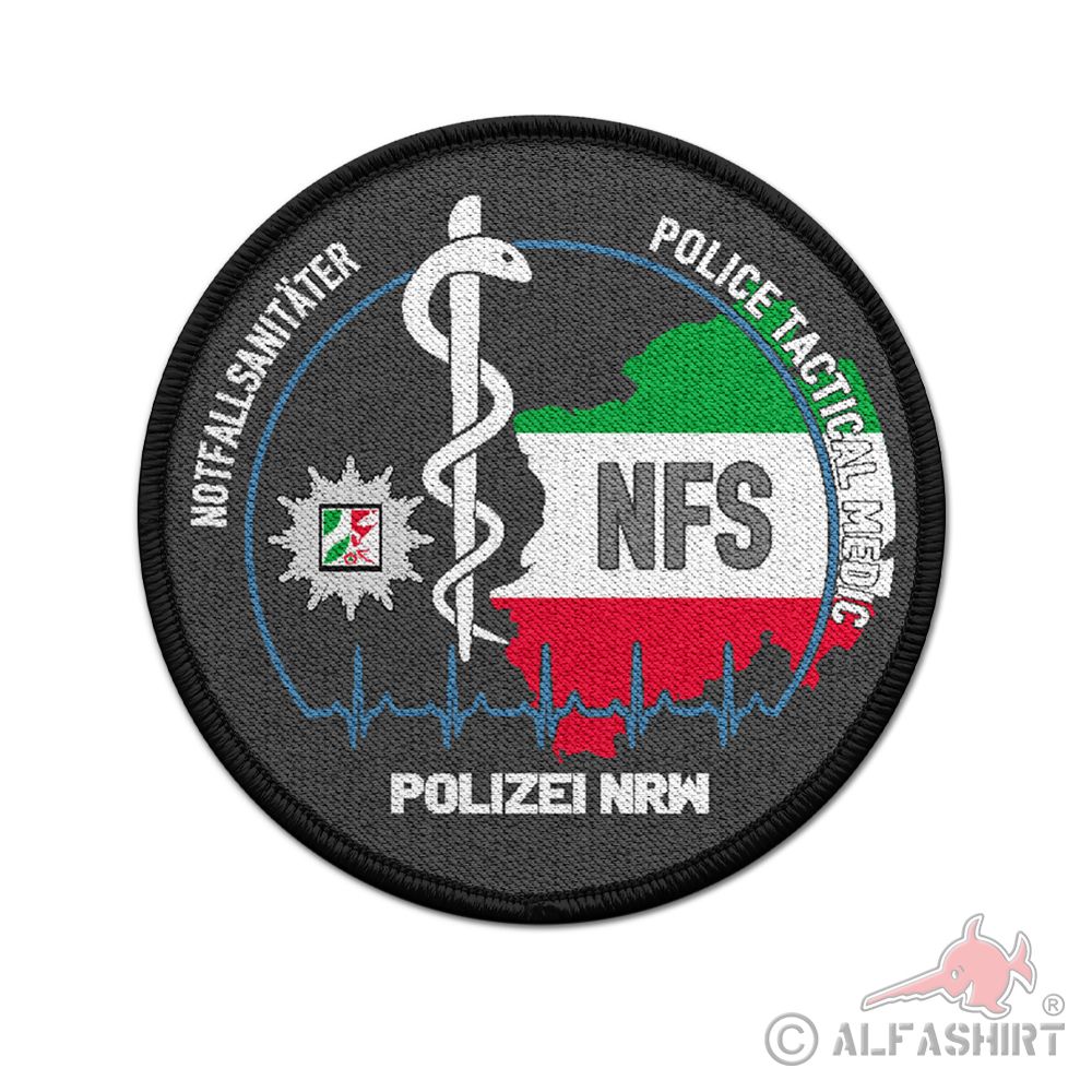 Patch Round NS NRW Police Emergency Paramedic Paramedic Use Uniform # 37624