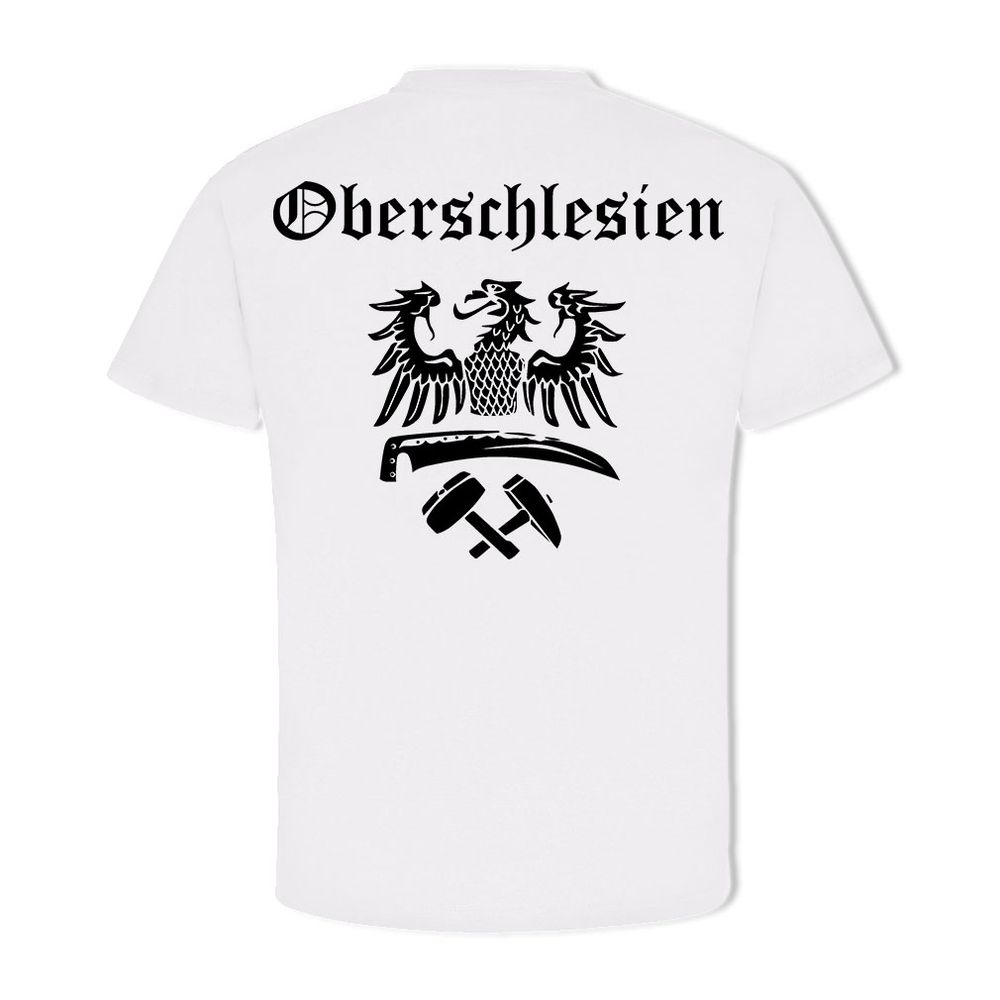 Oberschlesien Schlesien Heimat Adler Wappen Logo Deutschland - T Shirt #6670
