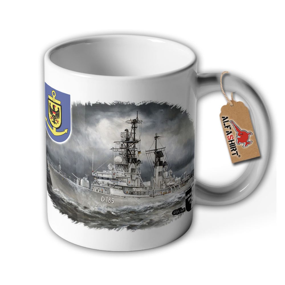 Tasse Lukas Wirp Zerstörer Lütjens Bundeswehr Schiff D 185 Klasse 103 #25068