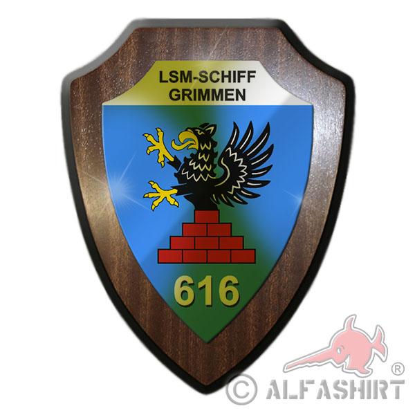 Wappenschild LSM-SCHIFF GRIMMEN 616 NVA Volksmarine DDR Boot #39149