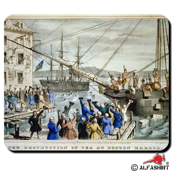 Boston TeaParty Amerikanische Revolution Tea Party Sons Liberty Mauspad #16141