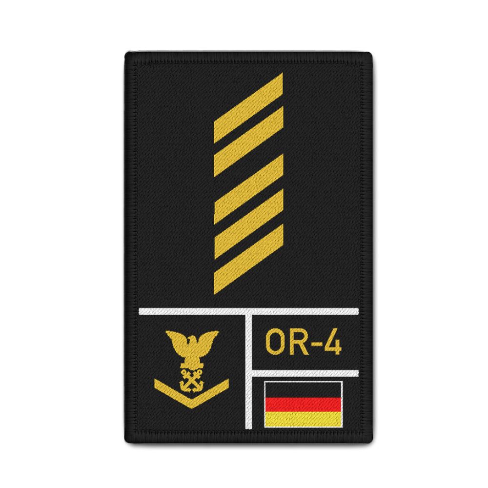 Rank Patch Bundeswehr Heer Luftwaffe Marine Schwarz #BW-Patch