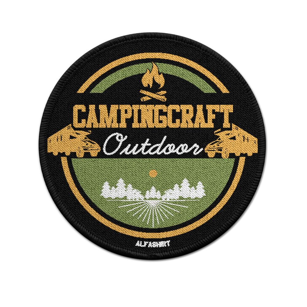 Patch Campingcraft Vanlife Outdoor Van Camping Wald Natur Baum 9cm #36848