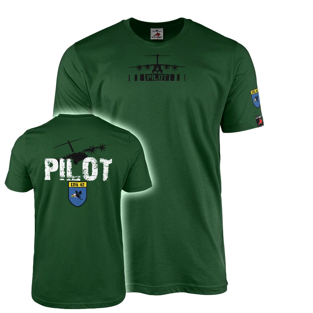 T-Shirt LTG Air Transport Wing 62 Wunstorf Air Base Coat of Arms A400M #46920