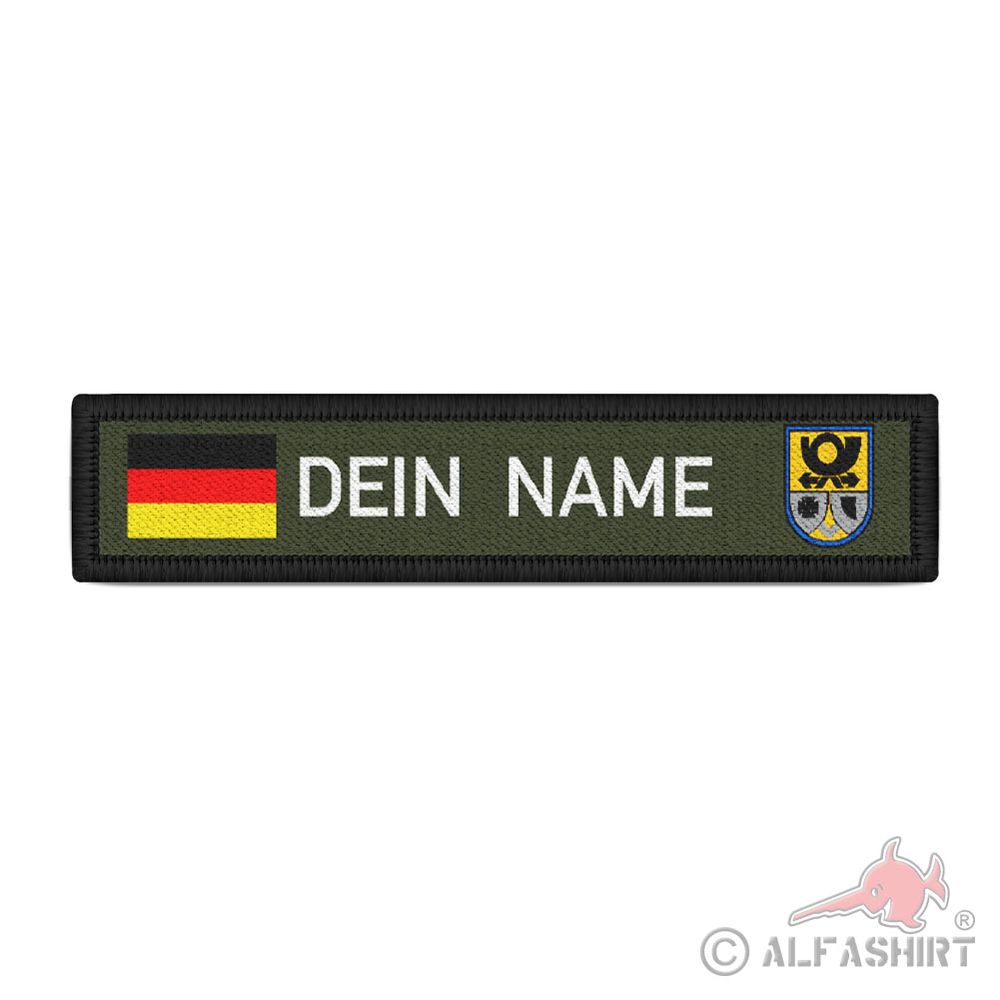 Name Strip Personalized Field Post Germany Velcro Uniform Badge #40964
