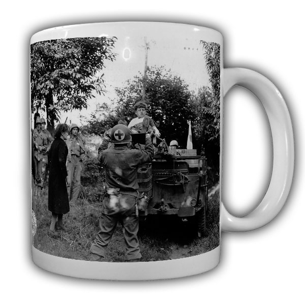 Tasse Us Sanitäter Panzer Amerika USA Military Army Normandie WW2 Fotobild#22198