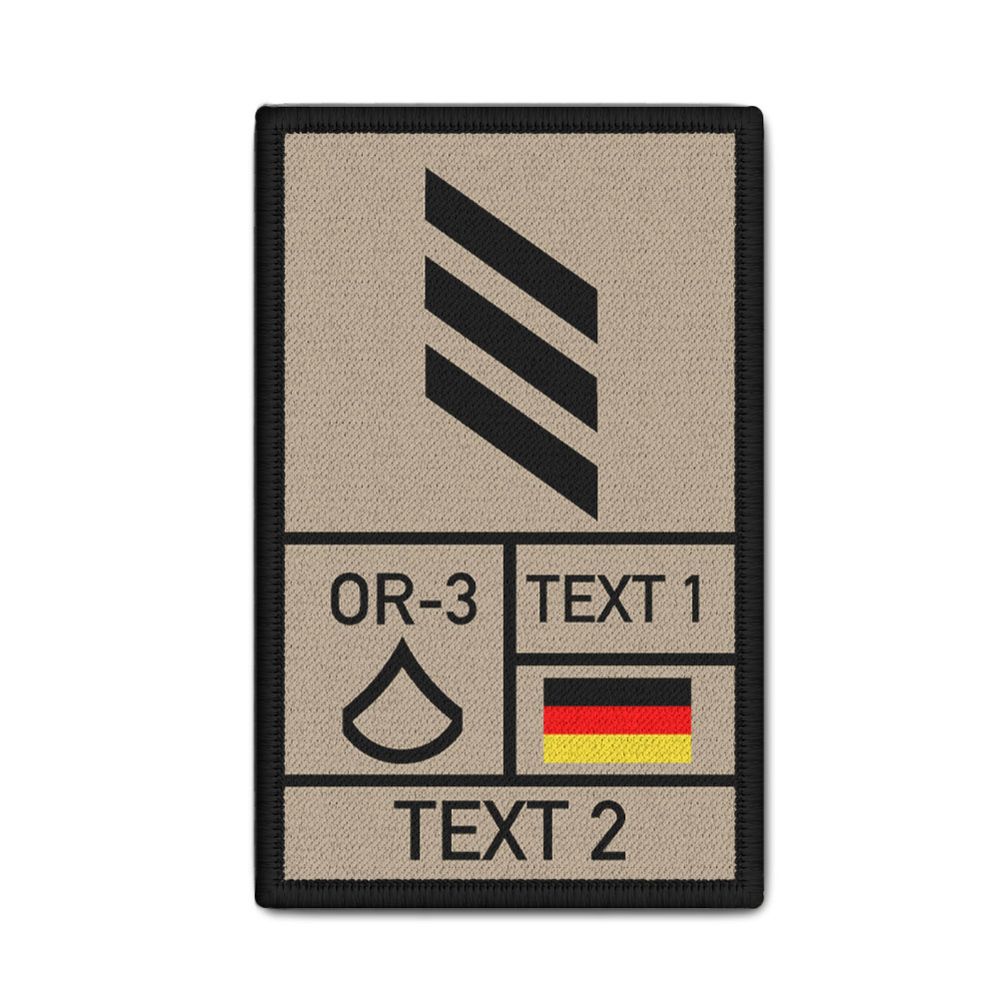 Rank Patch 9,8x6cm Hauptgefreiter gespiegelt #K03814