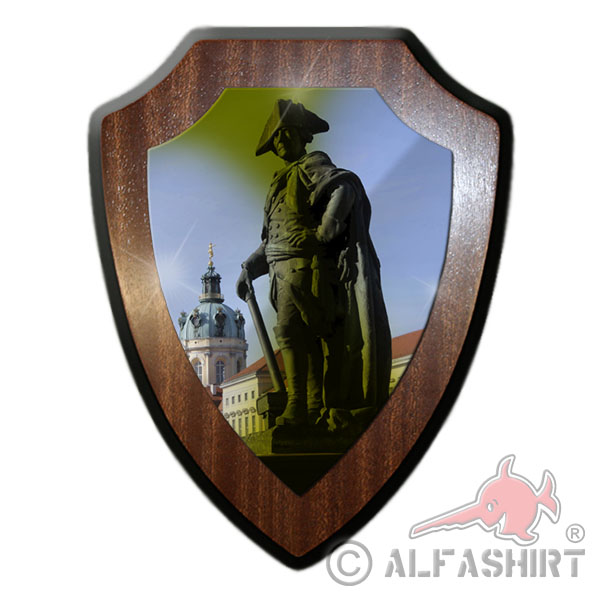 Alter Fritz Friedrich der Große Denkmal Statue Preußen König Wappenschild #17808