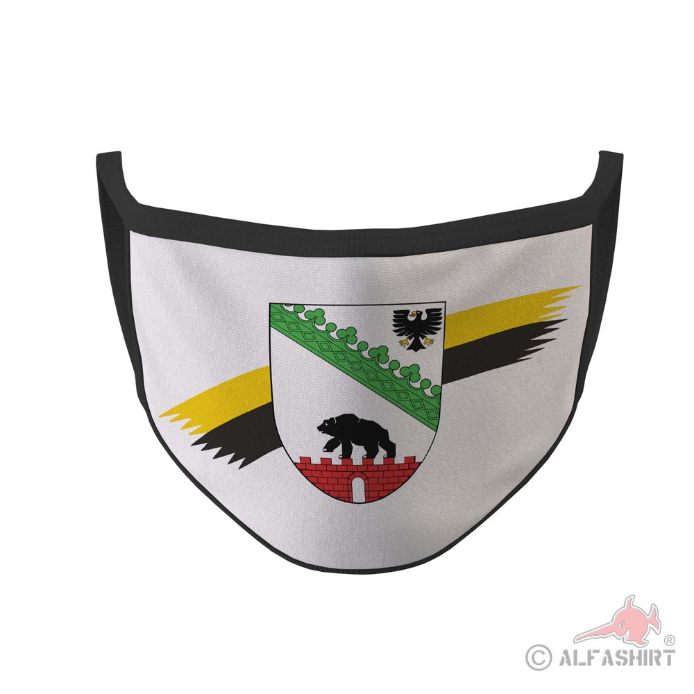 Mouth mask Saxony Anhalt state Germany Magdeburg Mask Patriot # 35594