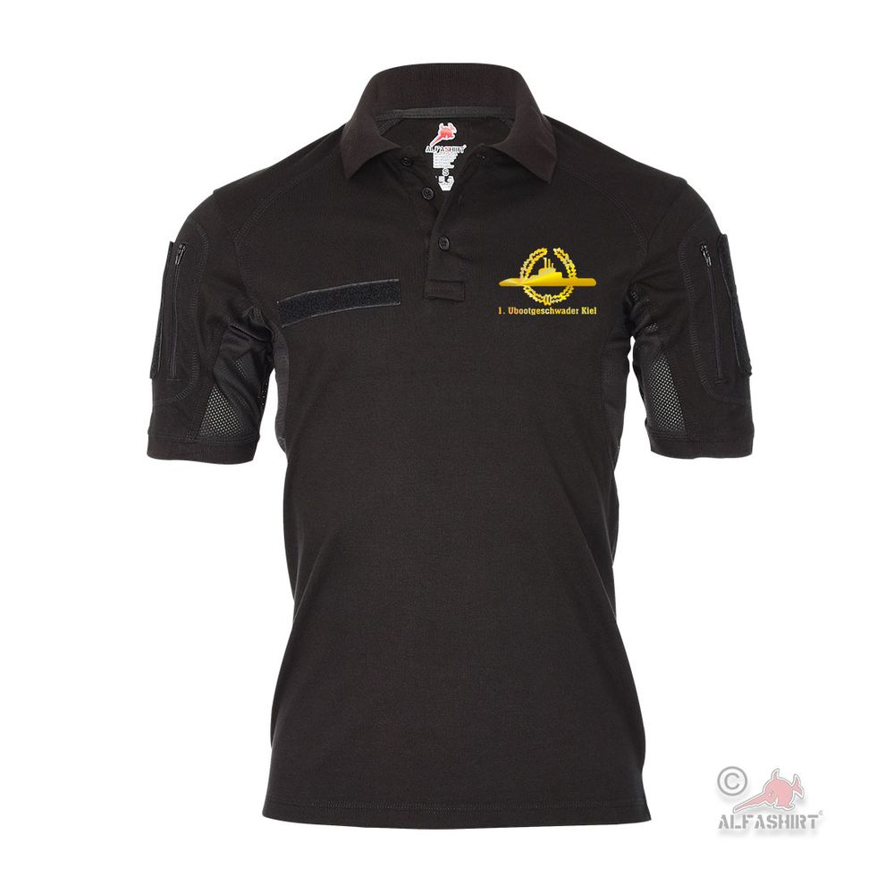 Tactical Poloshirt 1 Ubootgeschwader Kiel U-Boot Abzeichen GOLD #35616 Tactical Poloshirt 1 Ubootgeschwader Kiel U-Boot Abzeichen GOLD #35616