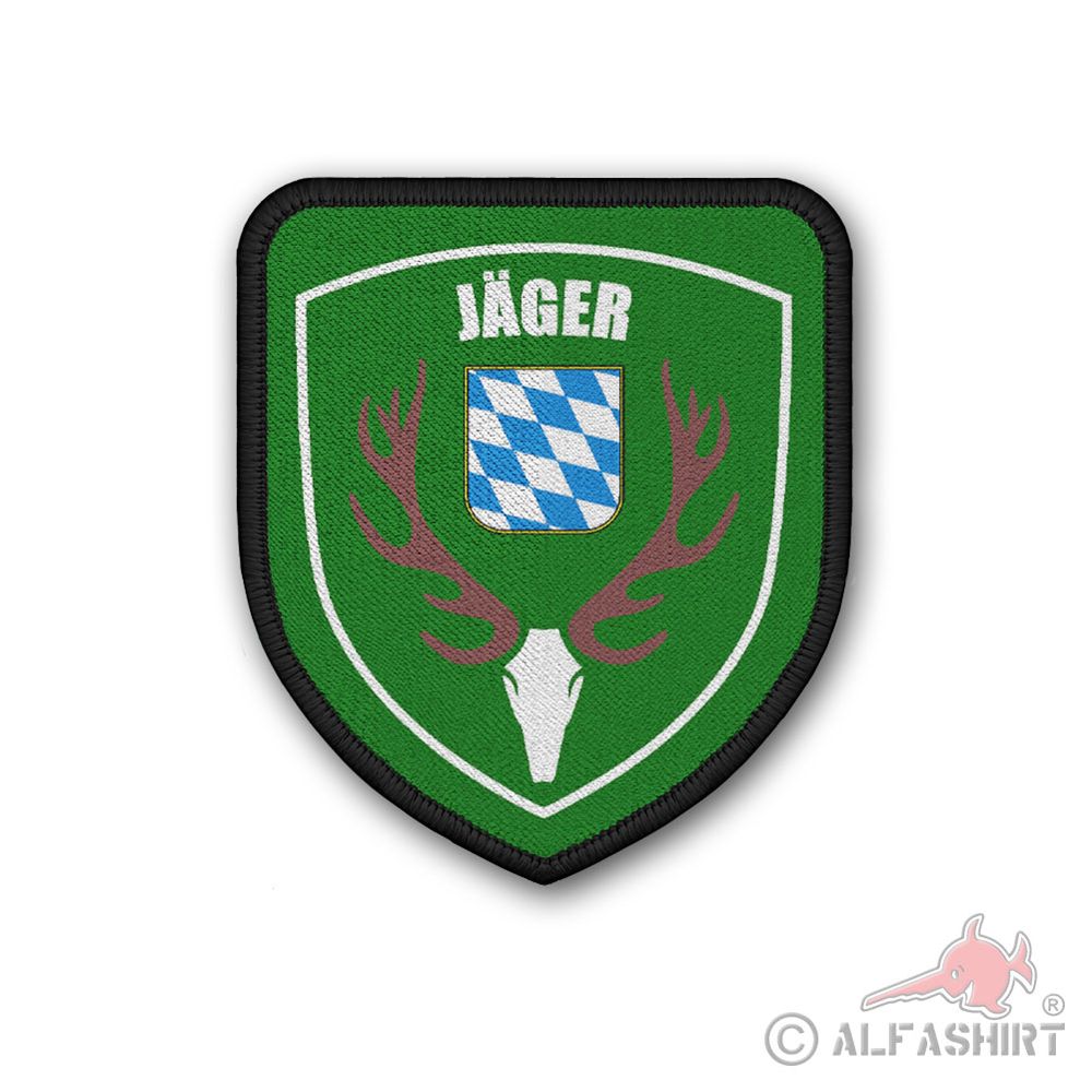 Patch Jäger Bayern Förster Jagdschutz Revier Aufnäher Wappen Abzeichen #39469